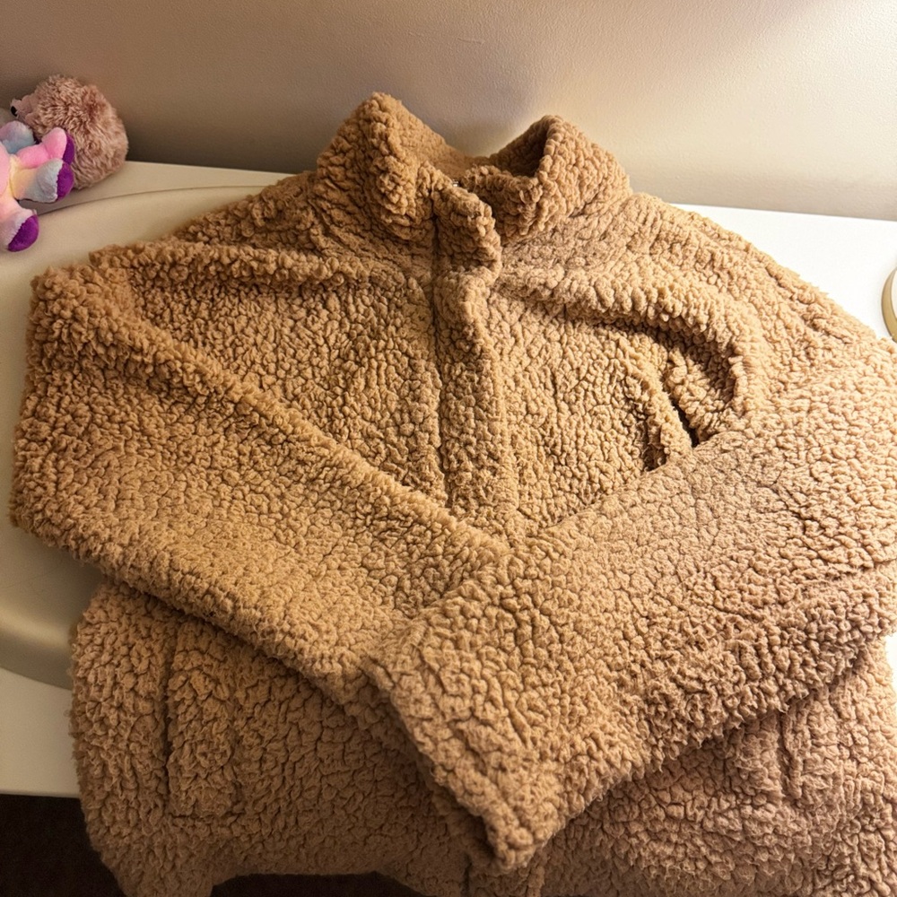 Thread & Supply Tan Sherpa Jacket